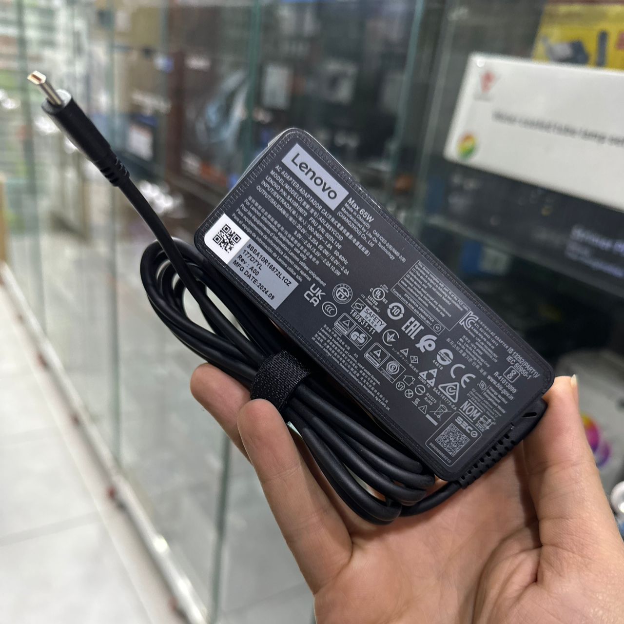 CHARGEUR ORIGINAL LAPTOP LENOVO TYPE C 65W 20V 3.25A